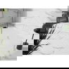 Mexen Stone+ composite rectangular shower tray 140 x 90 cm, white, black cover - 44109014-B