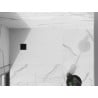 Mexen Stone+ Composite Rectangular Shower Tray 90 x 80 cm, White, Black Cover Plate - 44108090-B
