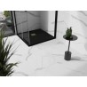 Mexen Stone+ composite square shower tray 80 x 80 cm, black, gold cover - 44708080-G