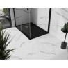 Mexen Stone+ rectangular composite shower tray 120 x 70 cm, black, gold cover - 44707012-G