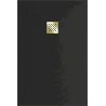 Mexen Stone+ Composite Shower Tray Rectangular 120 x 80 cm, Black, Gold Cover - 44708012-G