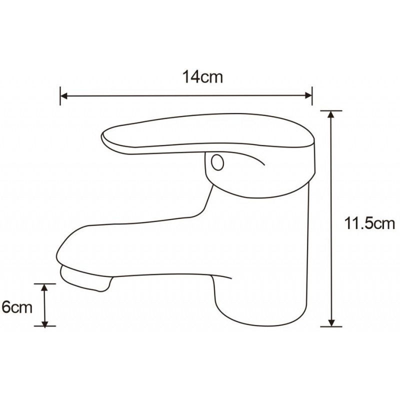 Mexen Erica washbasin tap, black - 746400-70