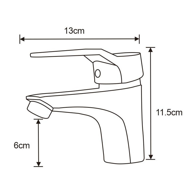 Mexen Caro washbasin faucet, black - 746600-70