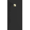 Mexen Stone+ composite rectangular shower tray 180 x 80 cm, black, gold cover - 44708018-G