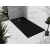 Mexen Stone+ rectangular composite shower tray 180 x 90 cm, black, gold cover - 44709018-G