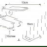 Mexen Zila washbasin mixer tap, Chrome - 746800-00