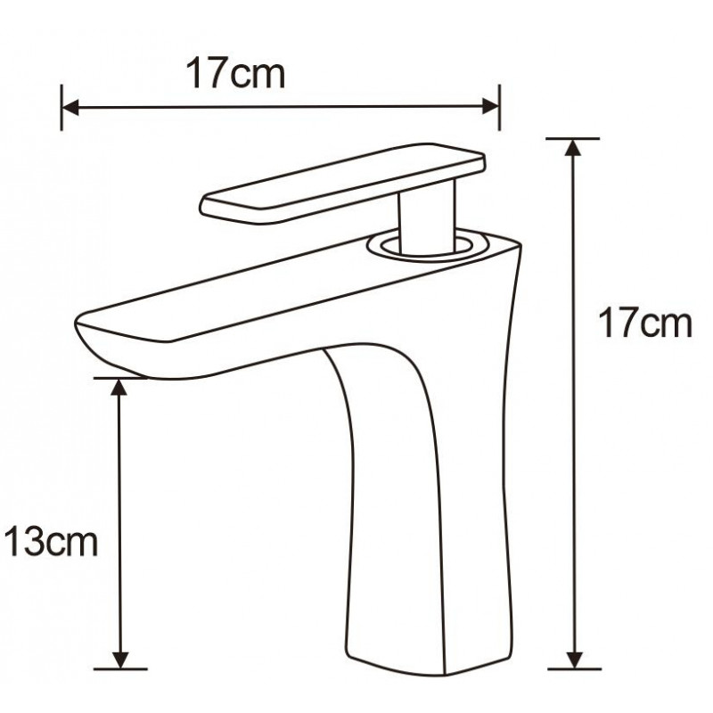 Mexen Indus black sink faucet - 744600-70