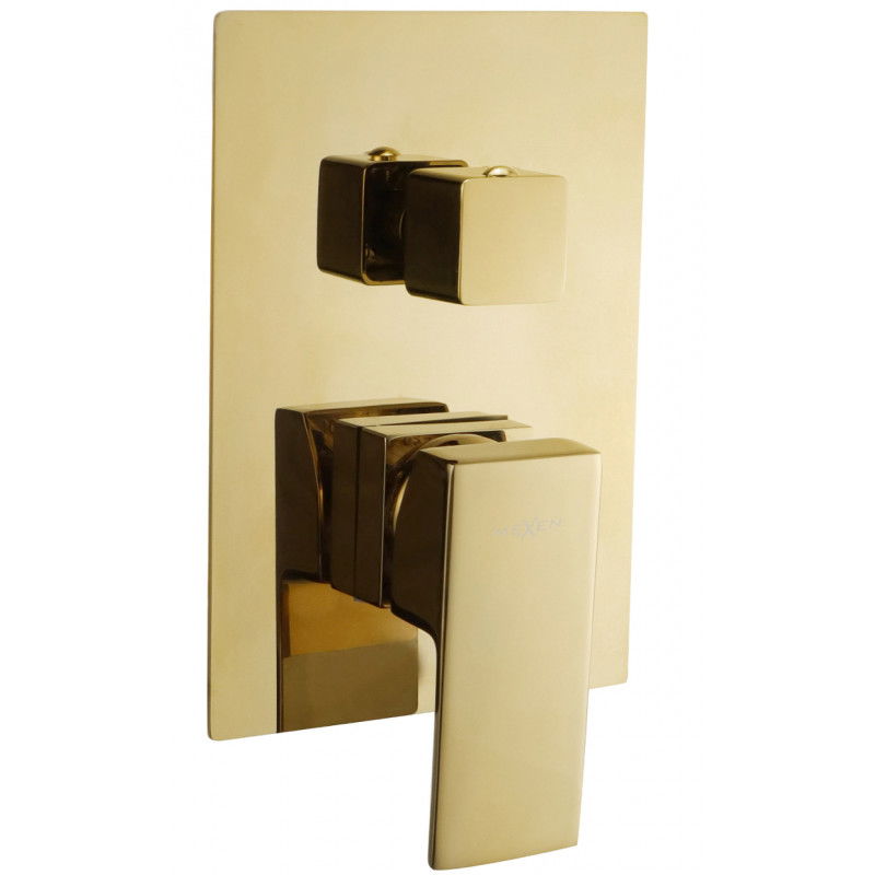 Mexen Uno flush-mounted bathtub mixer tap, Gold - 71435-50