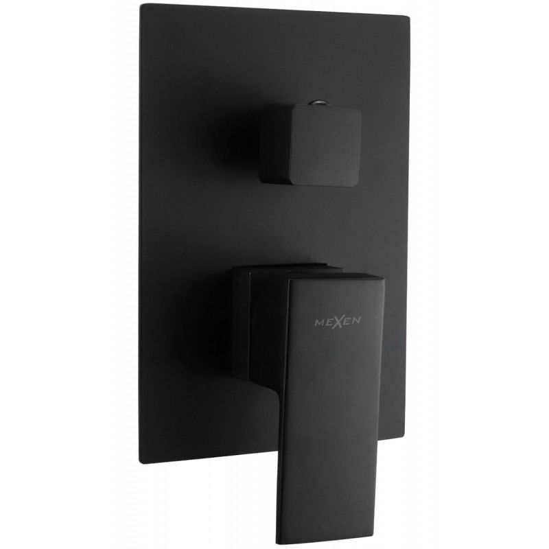 Mexen Uno flush-mounted bathtub mixer tap, Black - 71435-70