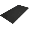 Mexen Stone+ rectangular composite shower tray 200 x 80 cm, black, black cover - 44708020-B