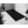 Mexen Stone+ rectangular composite shower tray 160 x 80 cm, black, black cover - 44708016-B