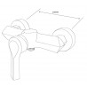 Mexen Sabre shower faucet, white - 72140-20