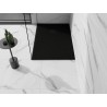 Mexen Stone+ rectangular composite shower tray 110 x 80 cm, black, black cover - 44708011-B
