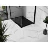Mexen Stone+ composite rectangular shower tray 110 x 80 cm, black, black cover - 44708011-B