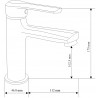 Mexen Sabre sink faucet, white - 72100-20