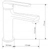 Mexen Sabre washbasin mixer tap, White - 72100-20