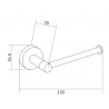 Mexen Remo toilet roll holder, Chrome - 70507330-00