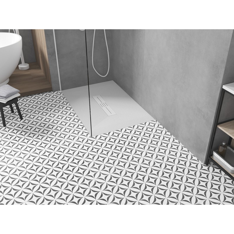 Mexen Toro Rectangular shower tray SMC 110 x 70 cm, white, white cover - 43107011-W