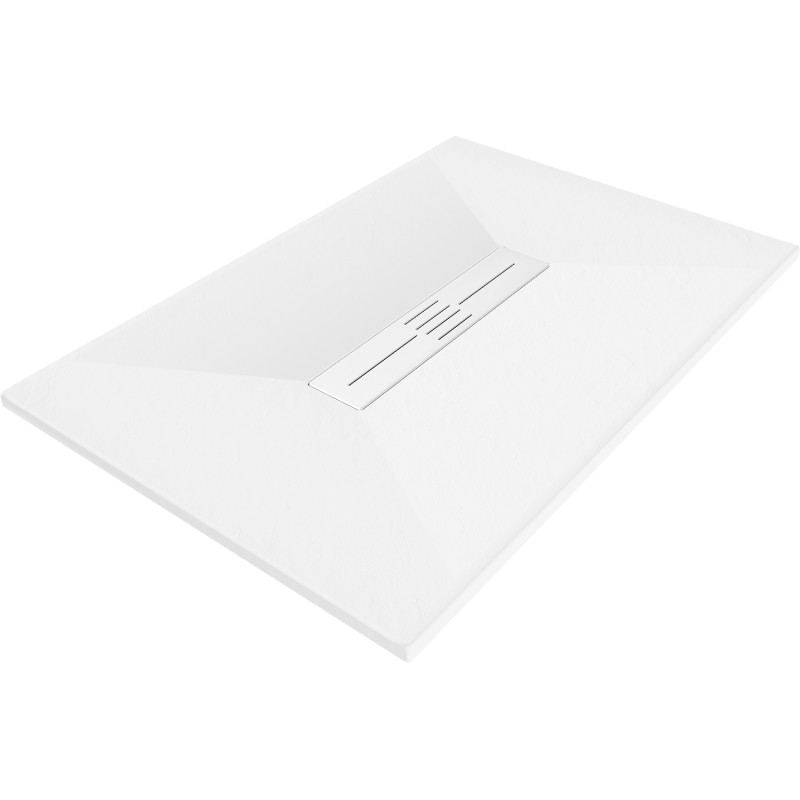 Mexen Toro SMC Rectangular Shower Tray 130 x 70 cm, White, White Cover - 43107013-W