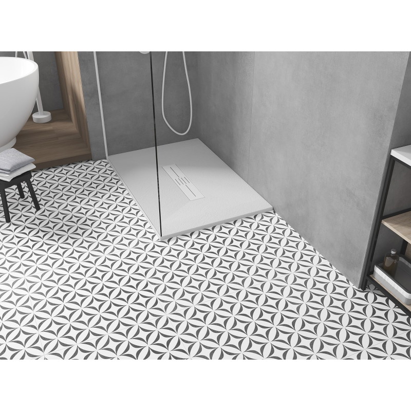Mexen Toro rectangular SMC shower tray 130 x 80 cm, white, white cover - 43108013-W