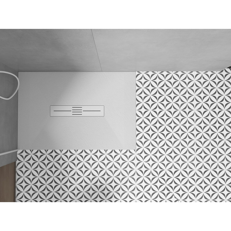 Mexen Toro rectangular SMC shower tray 100 x 90 cm, white, white cover - 43109010-W