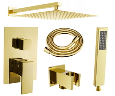 Mexen Uno DR02 concealed shower set, gold - 71435DR02-50