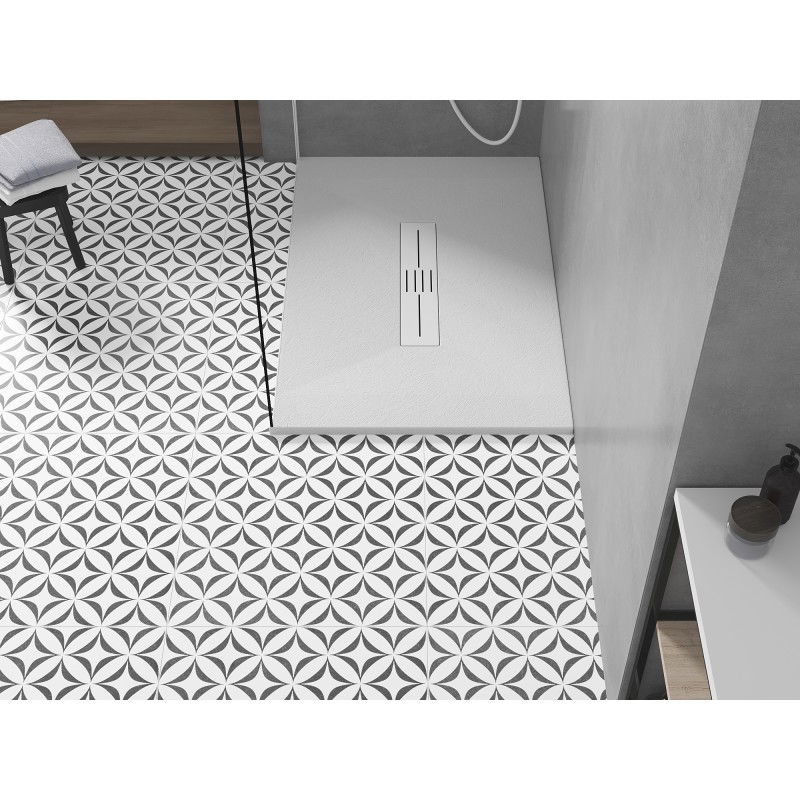 Mexen Toro rectangular tray SMC 140 x 90 cm, white, white cover - 43109014-W