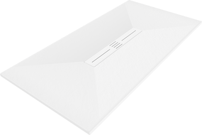 Mexen Toro SMC Rectangular Shower Tray 160 x 70 cm, White, White Cover - 43107016-W