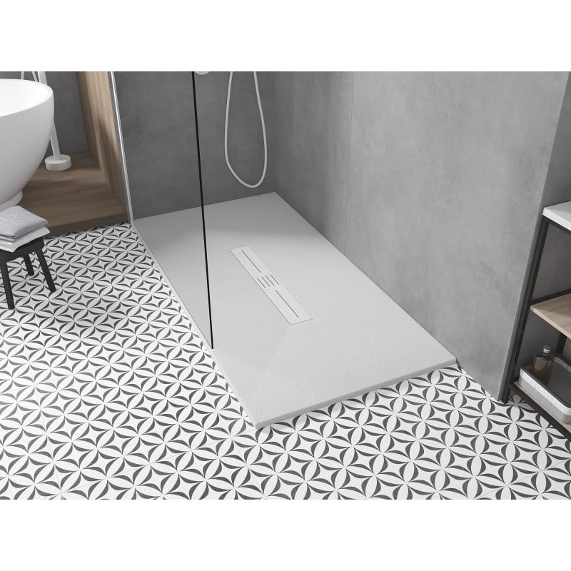 Mexen Toro Rectangular SMC shower tray 150 x 70 cm, white, white cover - 43107015-W