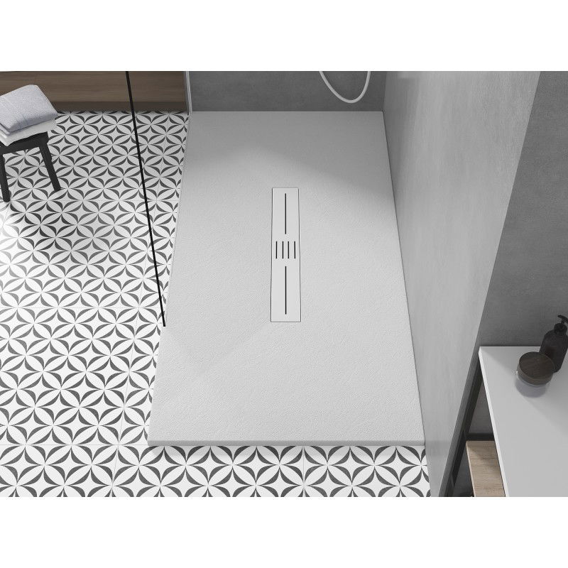 Mexen Toro SMC Rectangular Shower Tray 160 x 70 cm, White, White Cover - 43107016-W