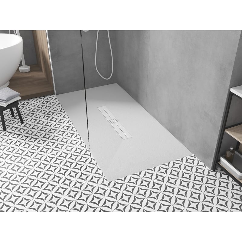 Mexen Toro rectangular shower tray SMC 150 x 80 cm, white, white cover - 43108015-W