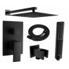 Mexen Uno DR72 flush-mount shower set, Black - 71435DR72-70