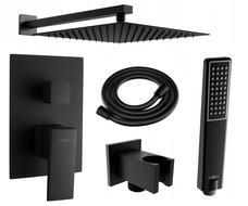 Mexen Uno DR72 flush-mount shower set, Black - 71435DR72-70