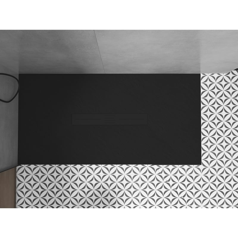 Mexen Toro rectangular SMC shower tray 160 x 90 cm, black, black cover - 43709016-B