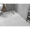 Mexen Toro rectangular shower tray SMC 110 x 70 cm, white, gold cover - 43107011-G