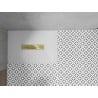 Mexen Toro rectangular shower tray SMC 110 x 70 cm, white, gold cover - 43107011-G