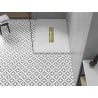 Mexen Toro rectangular shower tray SMC 110 x 70 cm, white, gold cover - 43107011-G
