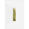 Mexen Toro rectangular shower tray SMC 110 x 70 cm, white, gold cover - 43107011-G