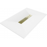 Mexen Toro rectangular SMC shower tray 130 x 80 cm, white, gold cover - 43108013-G