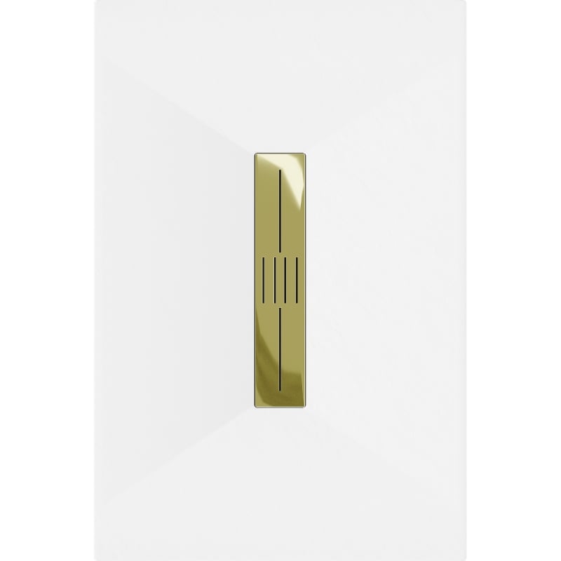 Mexen Toro rectangular shower tray SMC 110 x 80 cm, white, gold grill - 43108011-G