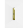 Mexen Toro rectangular shower tray SMC 110 x 80 cm, white, gold grill - 43108011-G