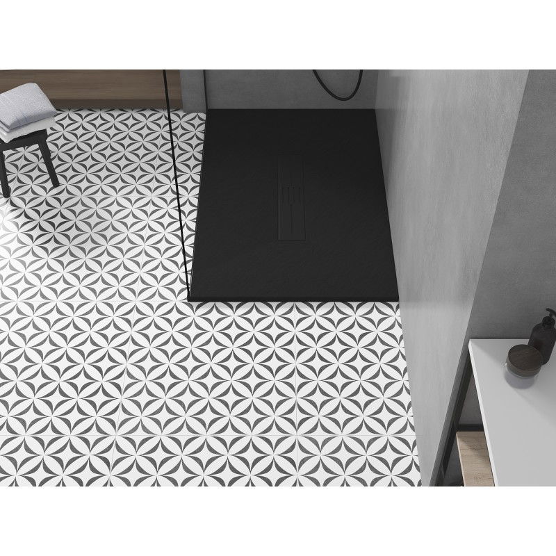 Mexen Toro rectangular shower tray SMC 120 x 90 cm, black, black cover - 43709012-B