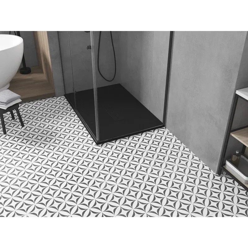 Mexen Toro rectangular shower tray SMC 100 x 90 cm, black, black cover - 43709010-B