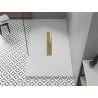 Mexen Toro rectangular shower tray SMC 200 x 70 cm, white, gold cover - 43107020-G