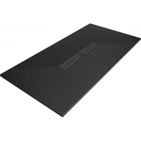 Mexen Toro rectangular SMC shower tray 180 x 80 cm, black, black cover - 43708018-B