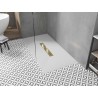 Mexen Toro rectangular SMC shower tray 200 x 80 cm, white, gold cover - 43108020-G