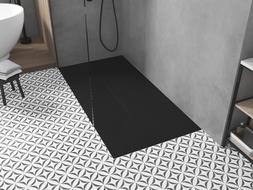 Mexen Toro rectangular SMC shower tray 180 x 80 cm, black, black cover - 43708018-B