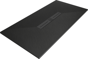 Mexen Toro Rectangular Shower Tray SMC 150 x 80 cm, Black, Black Cover - 43708015-B