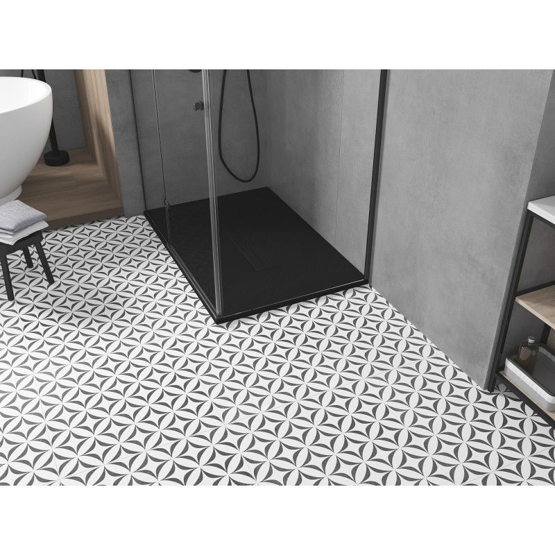 Mexen Toro rectangular shower tray SMC 140 x 80 cm, black, black cover - 43708014-B