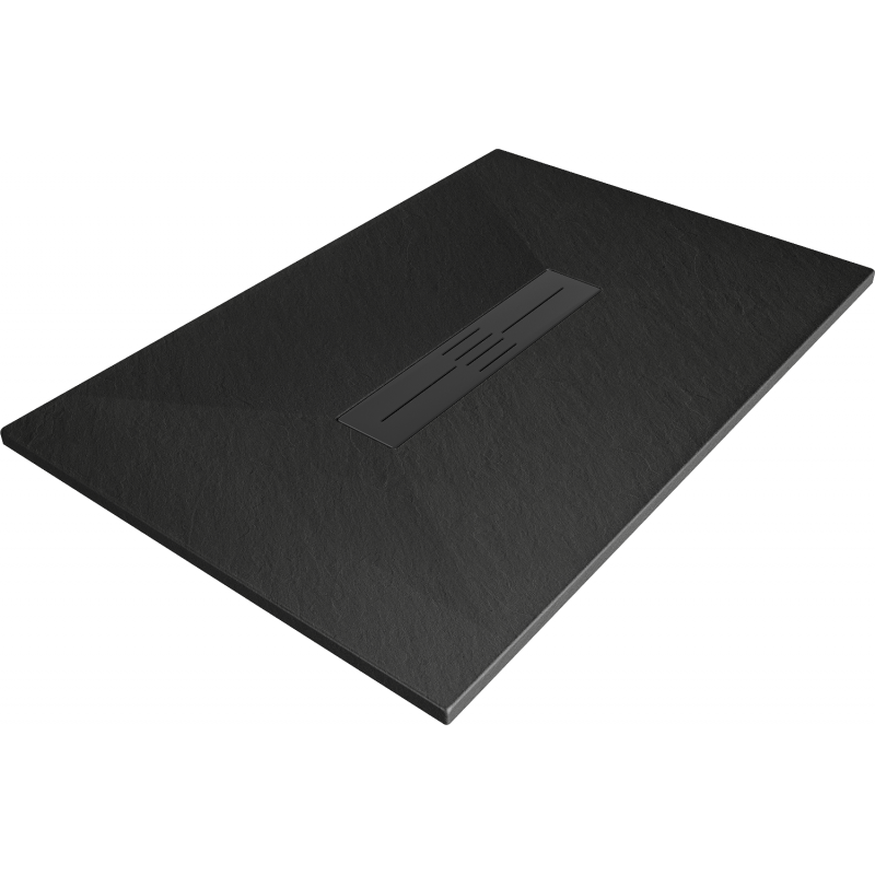 Mexen Toro rectangular shower tray SMC 130 x 80 cm, black, black cover - 43708013-B